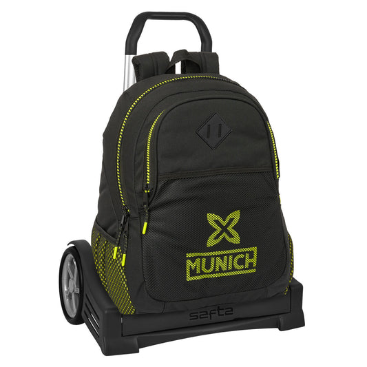 Ghiozdan cu Roți Munich Beat Negru 32 x 44 x 16 cm - Birou și papetărie, Material școlar și educațional