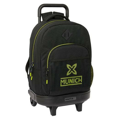 Ghiozdan cu Roți Munich Beat Negru 33 x 22 x 45 cm - Birou și papetărie, Material școlar și educațional