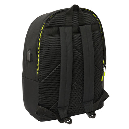 Ghiozdan Munich +usb munich Negru 31 x 44 x 18 cm - Birou și papetărie, Material școlar și educațional