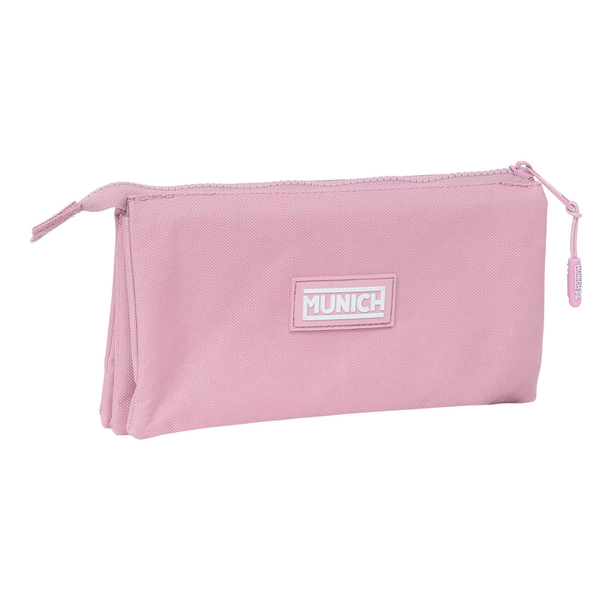 Penar triplu Munich Basic Roz 22 x 12 x 3 cm - Birou și papetărie, Material școlar și educațional