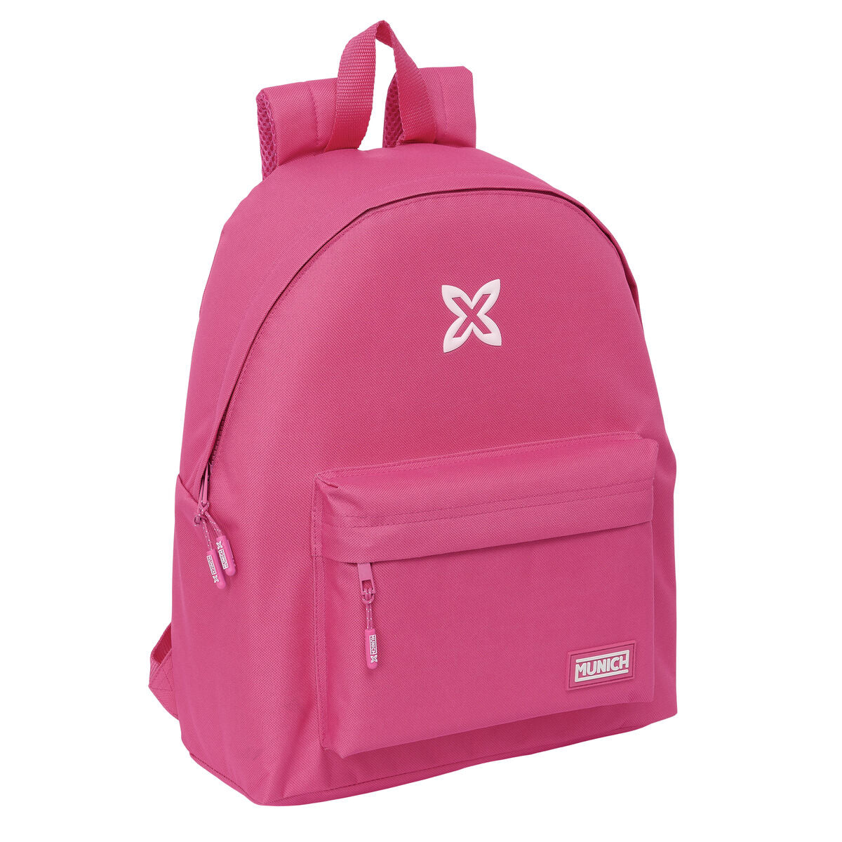 Ghiozdan Munich Basic Fucsia 33 x 42 x 15 cm - Birou și papetărie, Material școlar și educațional