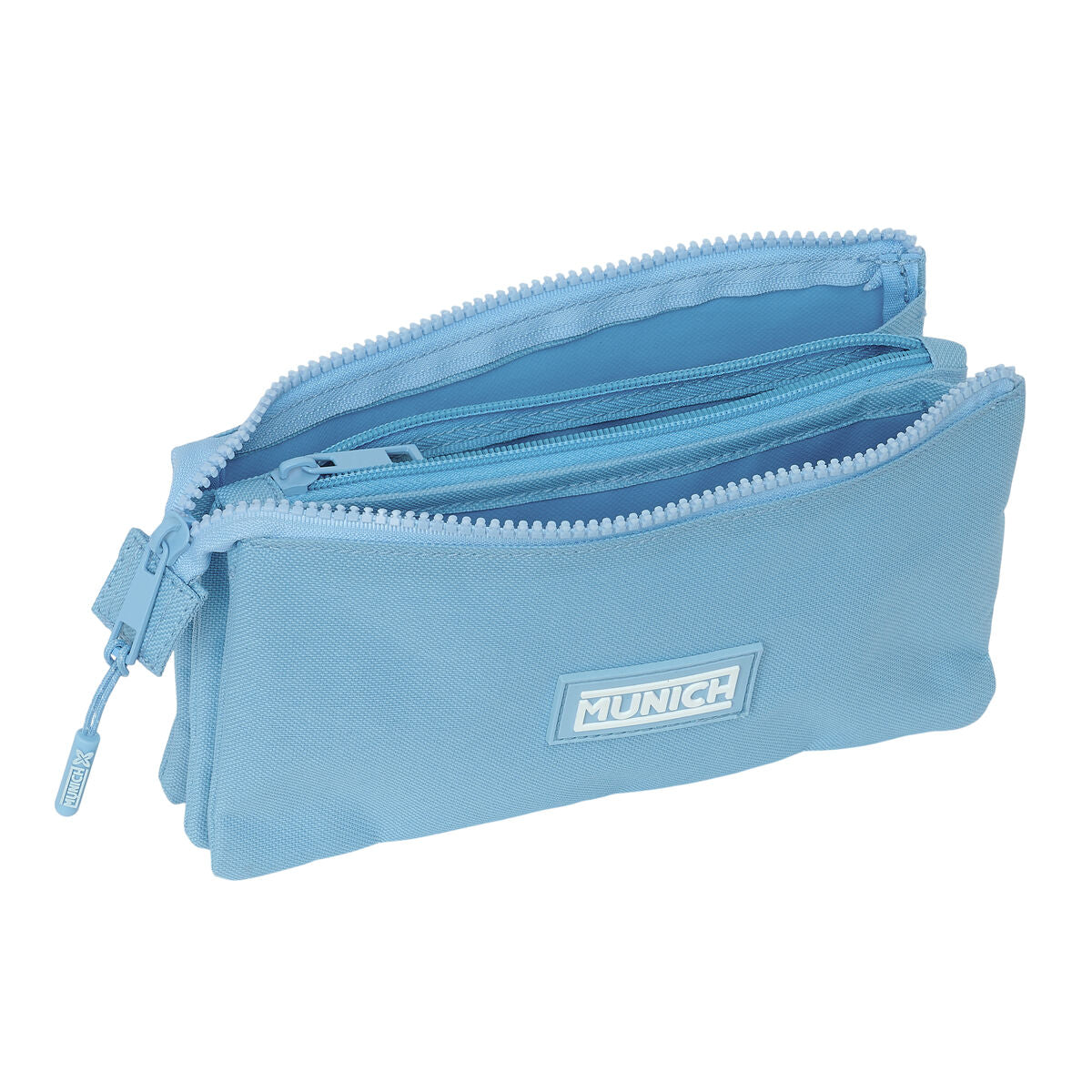 Penar triplu Munich Basic Albastru 22 x 12 x 3 cm - Birou și papetărie, Material școlar și educațional