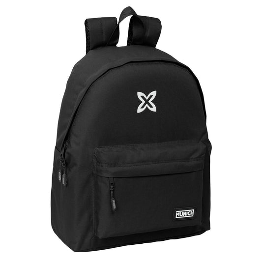 Ghiozdan Munich Basics Negru 33 x 42 x 15 cm - Birou și papetărie, Material școlar și educațional