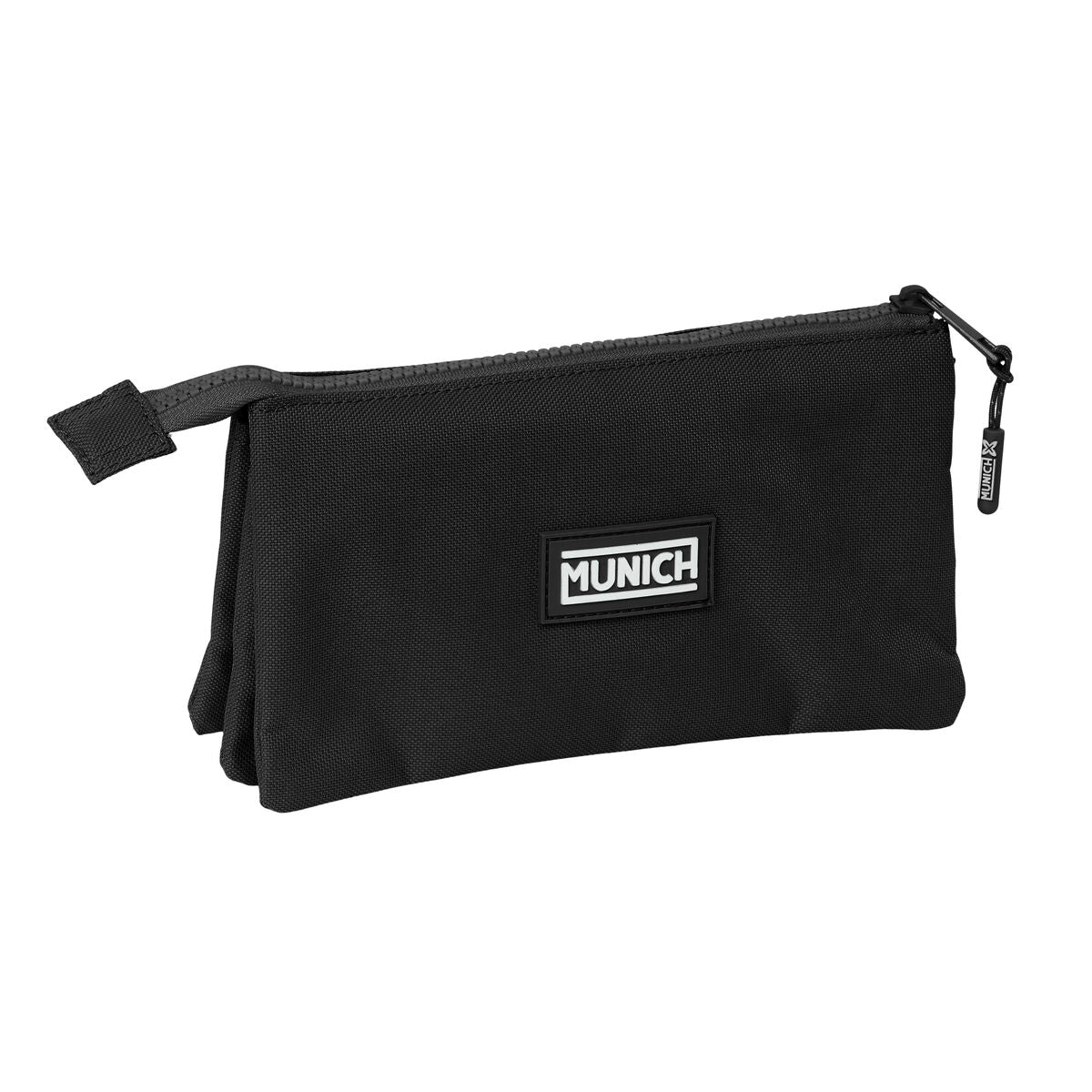 Penar triplu Munich Negro Negru 22 x 12 x 3 cm - Birou și papetărie, Material școlar și educațional