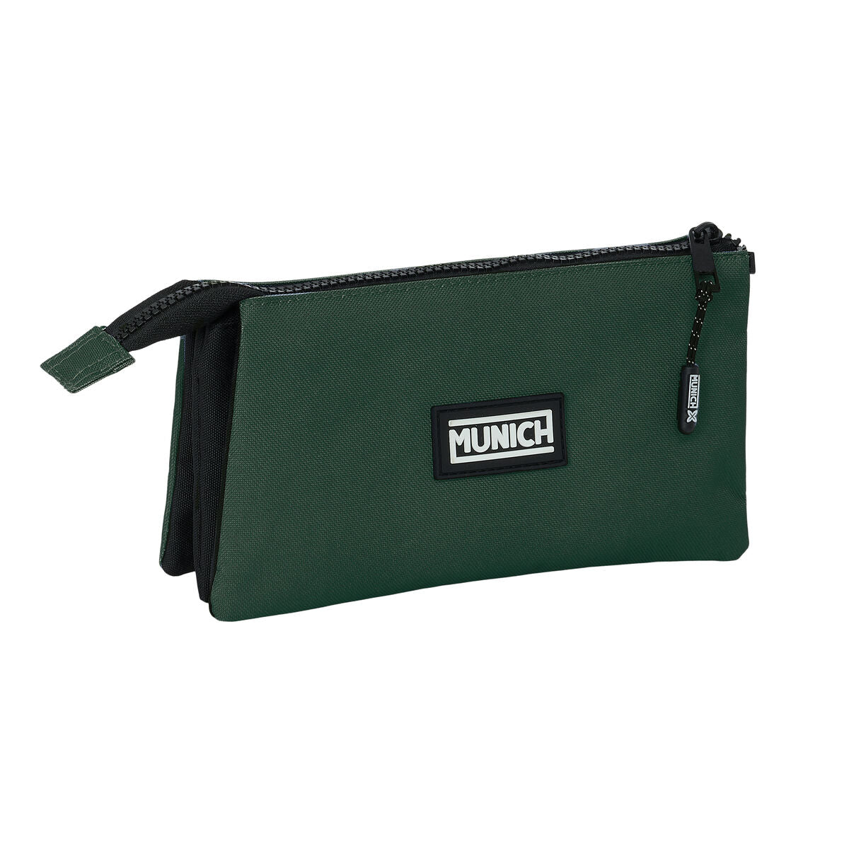 Penar triplu Munich Verde Verde 22 x 12 x 3 cm - Birou și papetărie, Material școlar și educațional