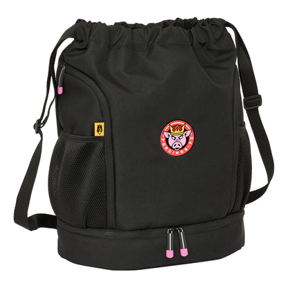 Geantă Rucsac cu Bretele Kings League Porcinos Negru 35 x 40 x 1 cm - Birou și papetărie, Material școlar și educațional