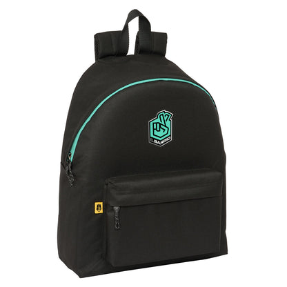 Ghiozdan Kings League El barrio Negru 33 x 42 x 15 cm - Birou și papetărie, Material școlar și educațional