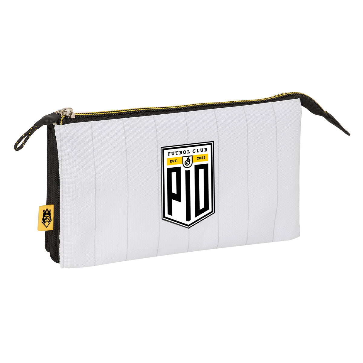 Penar triplu Kings League PÍo Alb Negru 22 x 12 x 3 cm - Birou și papetărie, Material școlar și educațional