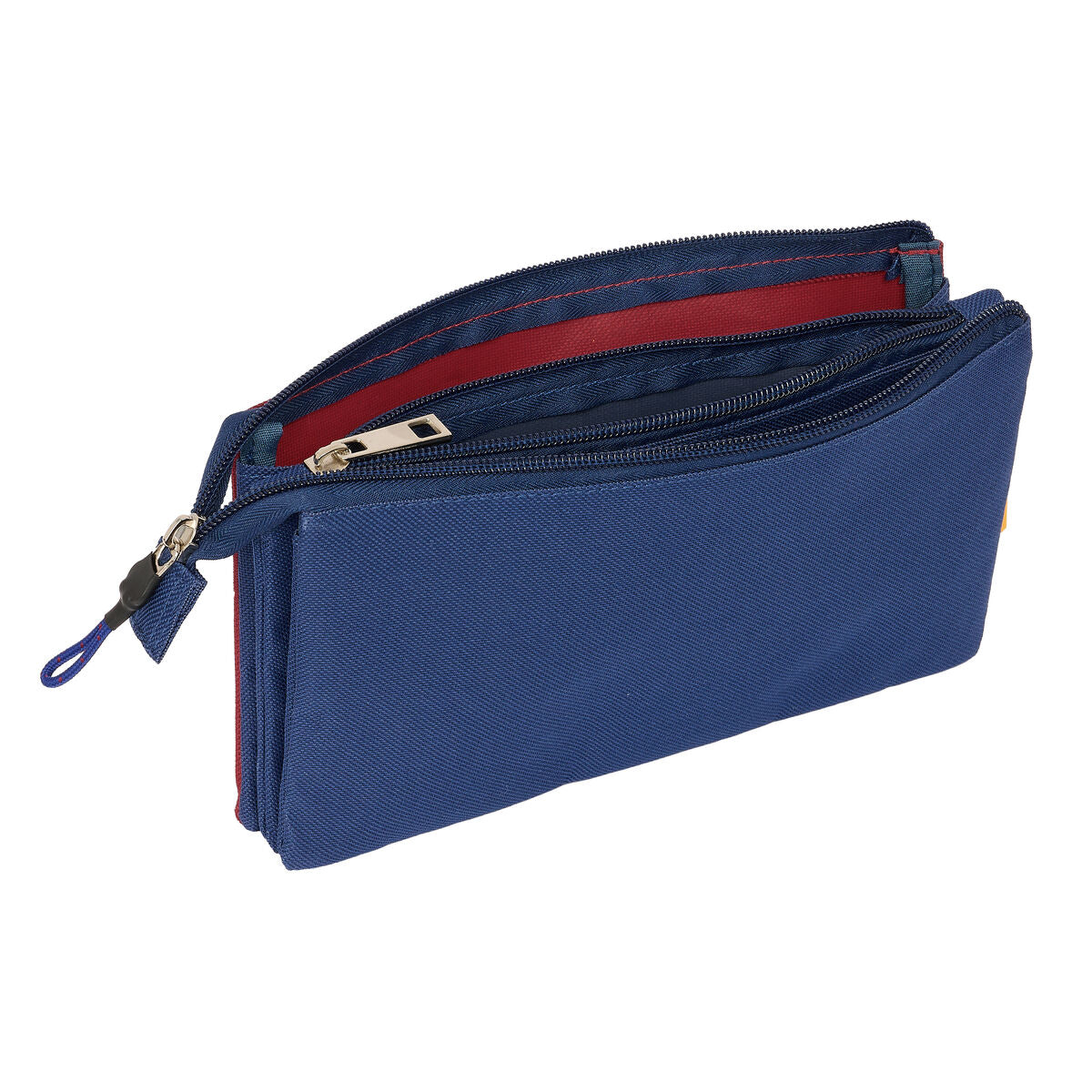 Penar triplu Kings League Jijantes Castaniu Bleumarin 22 x 12 x 3 cm - Birou și papetărie, Material școlar și educațional