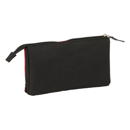 Penar triplu Kings League Aniquiladores Roșu 22 x 12 x 3 cm - Birou și papetărie, Material școlar și educațional