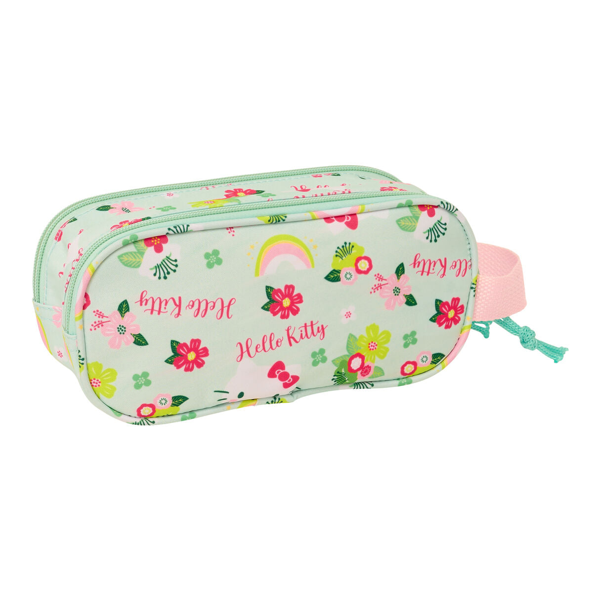 Penar dublu Hello Kitty Verde Roz 21 x 8 x 6 cm 3D - Birou și papetărie, Material școlar și educațional