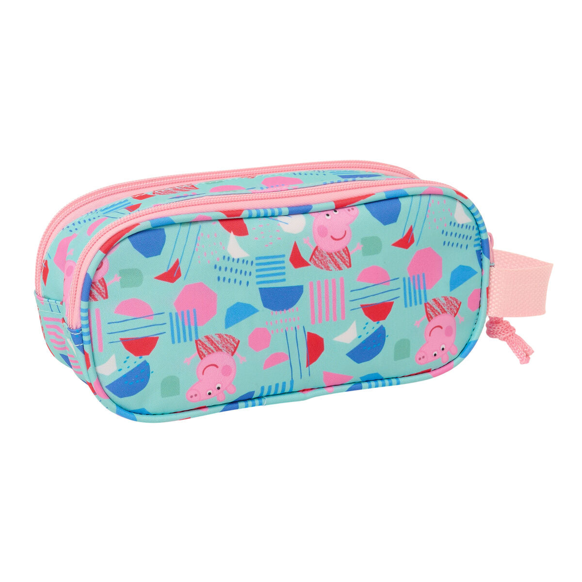 Penar dublu Peppa Pig Verde Roz 21 x 8 x 6 cm 3D - Birou și papetărie, Material școlar și educațional