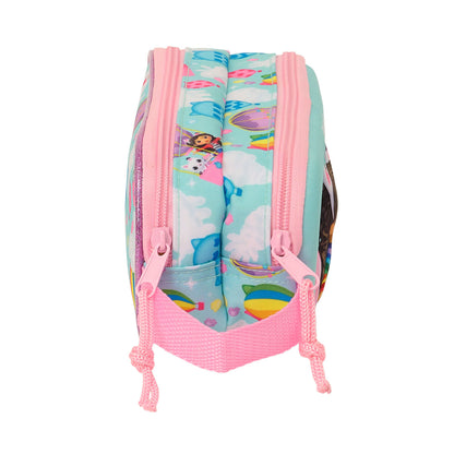 Penar dublu Gabby's Dollhouse Roz Albastru celest 21 x 8 x 6 cm 3D - Birou și papetărie, Material școlar și educațional