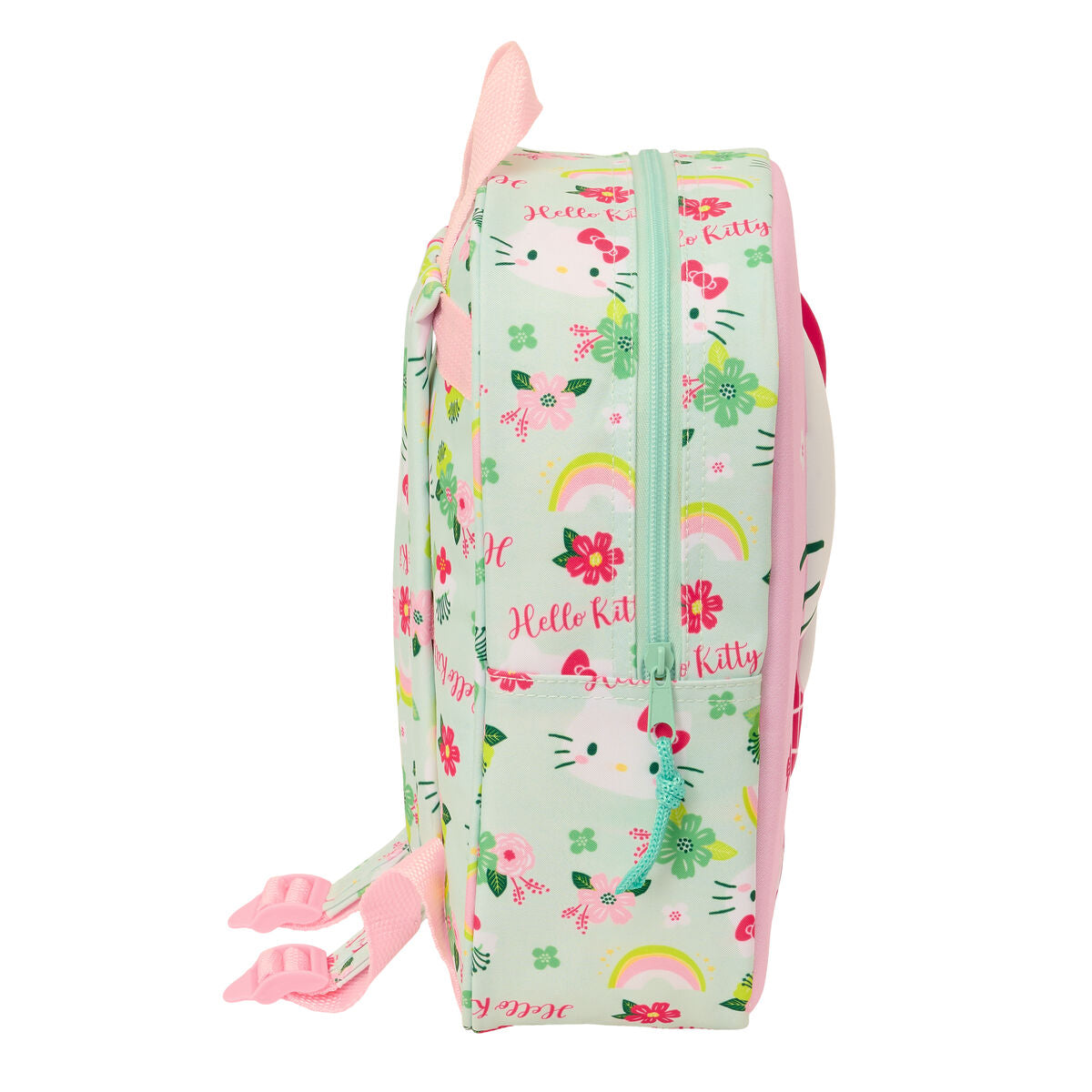 Ghiozdan Hello Kitty Verde Roz 22 x 27 x 10 cm 3D - Birou și papetărie, Material școlar și educațional