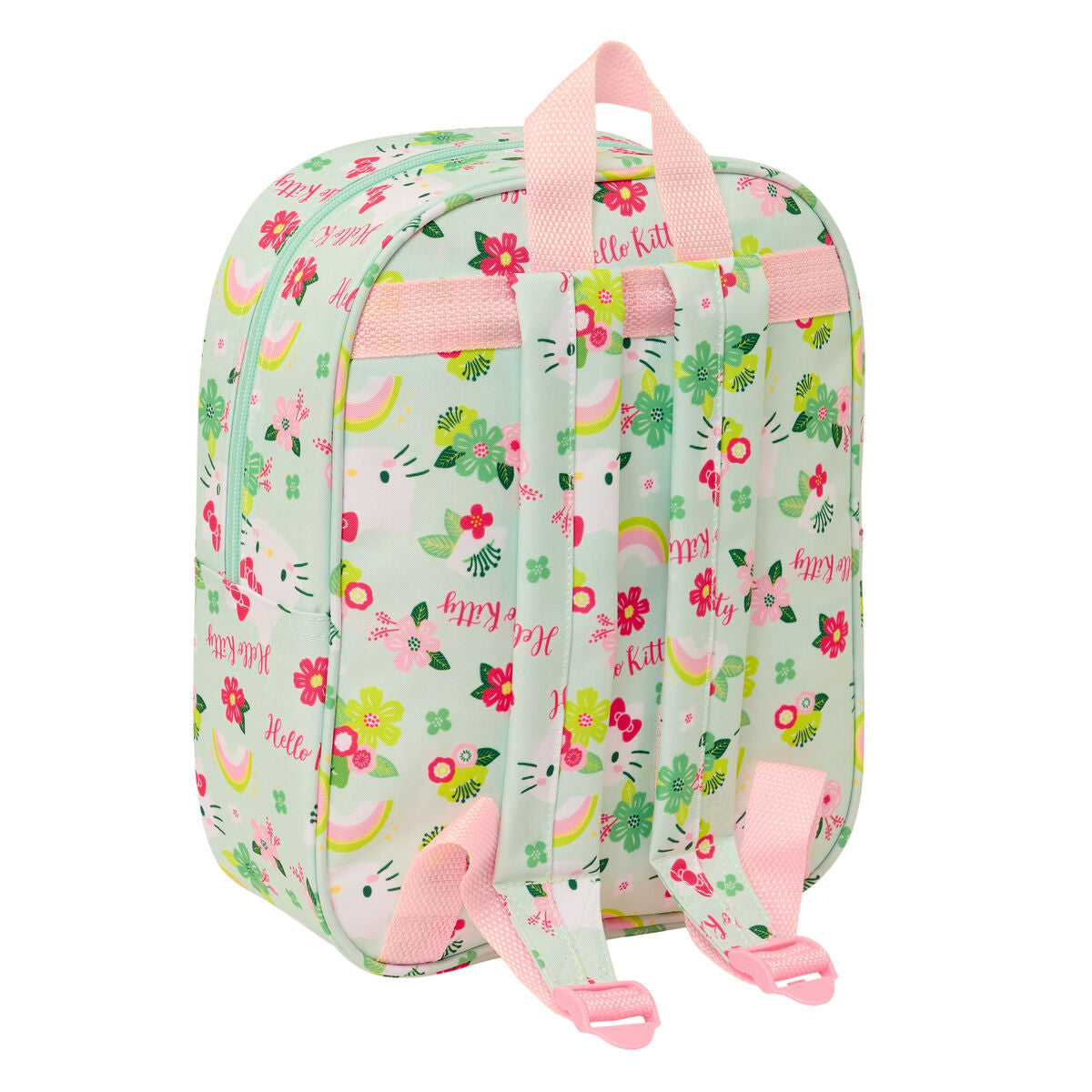 Ghiozdan Hello Kitty Verde Roz 22 x 27 x 10 cm 3D - Birou și papetărie, Material școlar și educațional