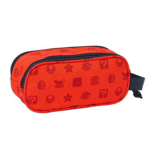 Ghiozdan Super Mario Roșu Bleumarin 21 x 8 x 6 cm - Birou și papetărie, Material școlar și educațional