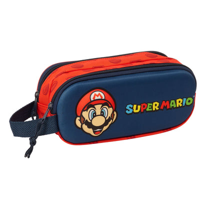 Ghiozdan Super Mario Roșu Bleumarin 21 x 8 x 6 cm - Birou și papetărie, Material școlar și educațional
