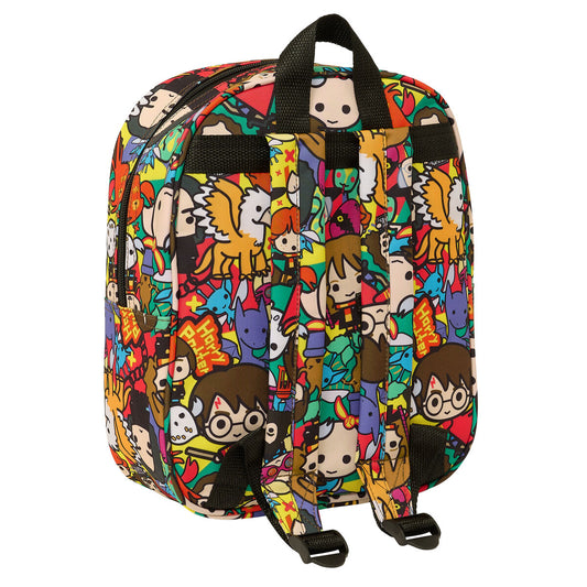 Ghiozdan Harry Potter Albastru Multicolor 22 x 27 x 10 cm 3D - Birou și papetărie, Material școlar și educațional