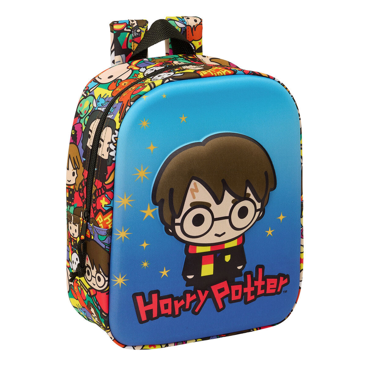 Ghiozdan Harry Potter Albastru Multicolor 22 x 27 x 10 cm 3D - Birou și papetărie, Material școlar și educațional