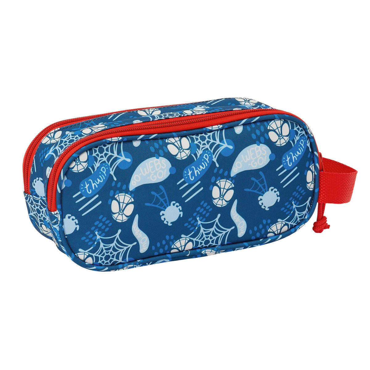 Penar dublu Spider-Man Roșu Bleumarin 21 x 8 x 6 cm 3D - Birou și papetărie, Material școlar și educațional