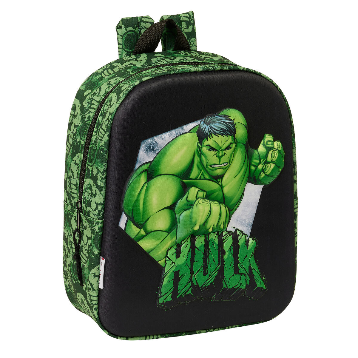 Ghiozdan Hulk Negru Verde 22 x 27 x 10 cm 3D - Birou și papetărie, Material școlar și educațional