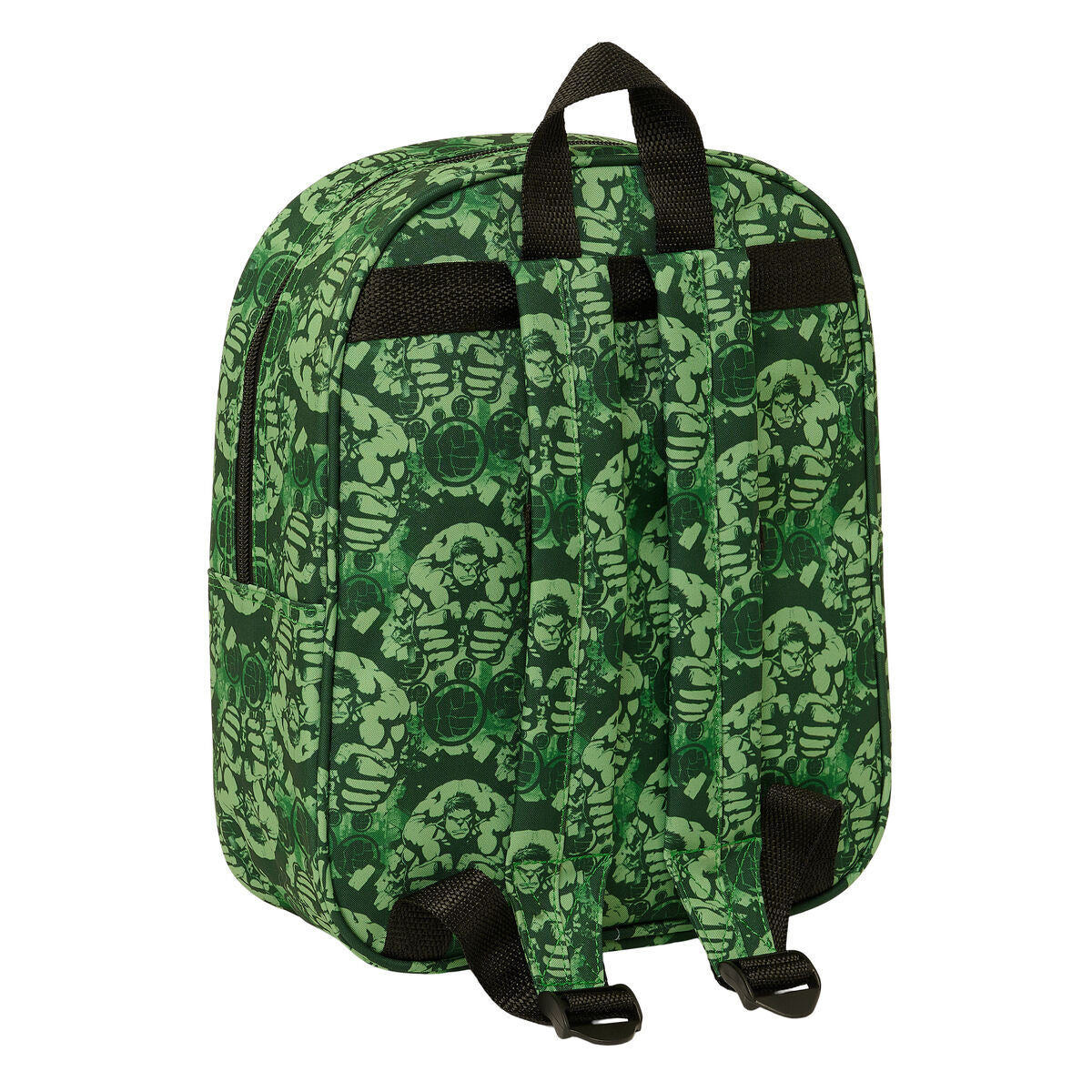 Ghiozdan Hulk Negru Verde 22 x 27 x 10 cm 3D - Birou și papetărie, Material școlar și educațional
