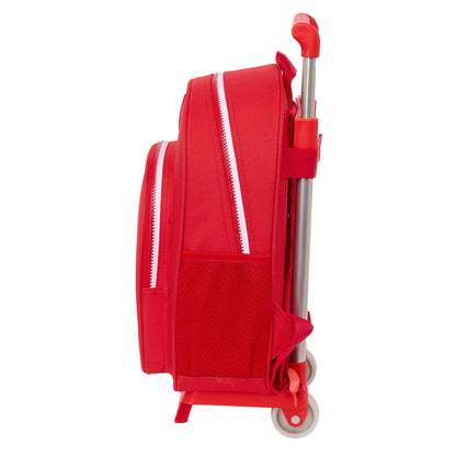 Ghiozdan cu Roți Sevilla Fútbol Club Roșu 28 x 34 x 10 cm - Birou și papetărie, Material școlar și educațional