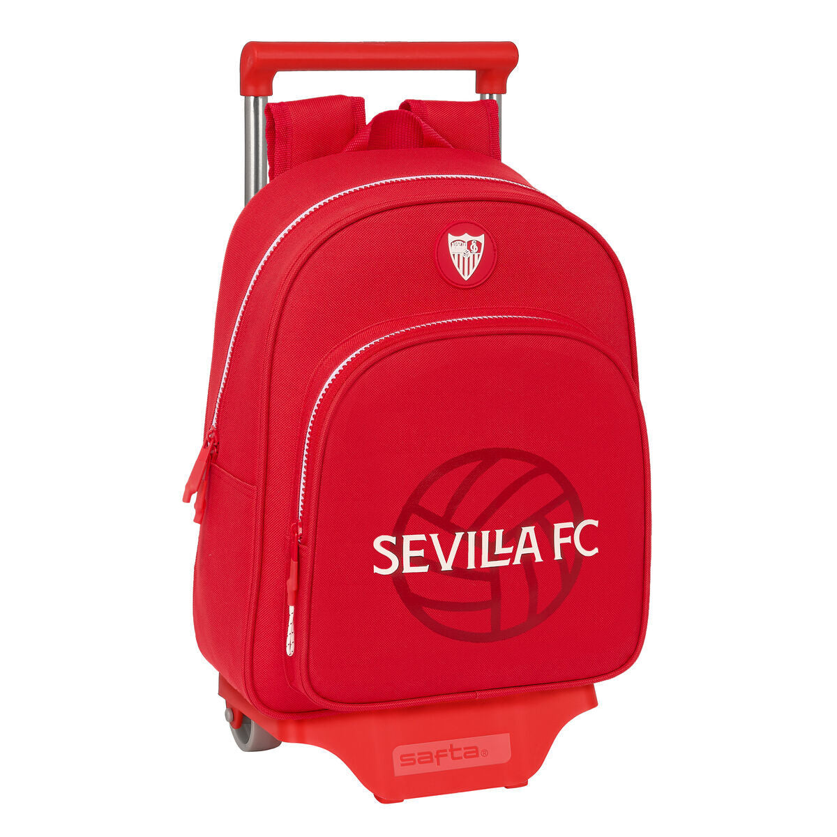 Ghiozdan cu Roți Sevilla Fútbol Club Roșu 28 x 34 x 10 cm - Birou și papetărie, Material școlar și educațional
