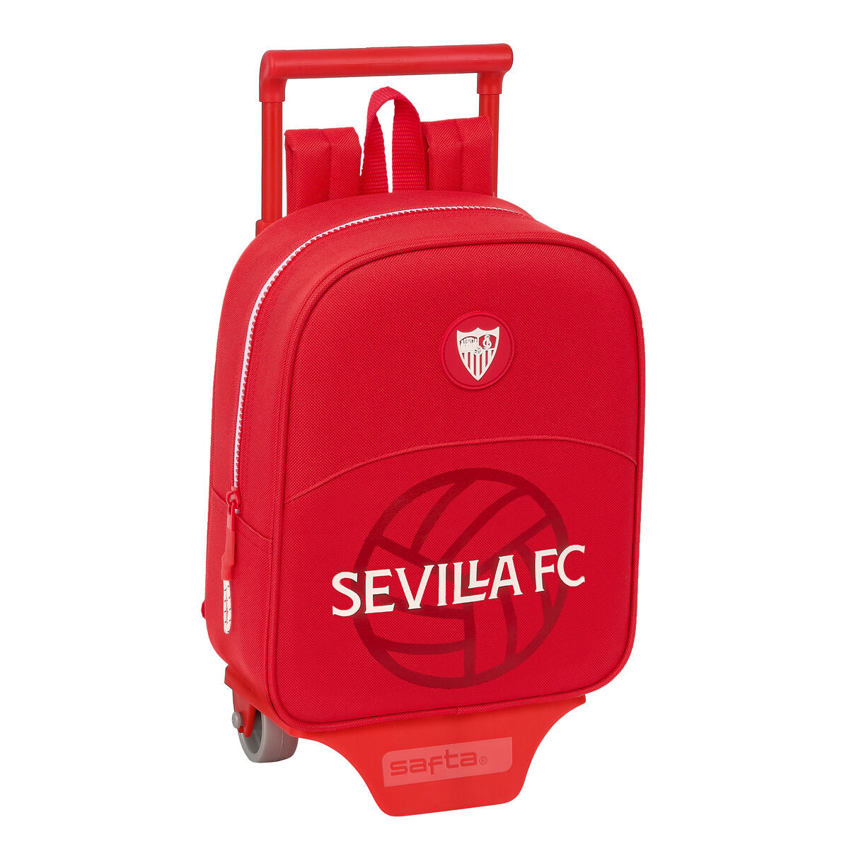 Ghiozdan cu Roți Sevilla Fútbol Club Roșu 22 x 27 x 10 cm - Birou și papetărie, Material școlar și educațional