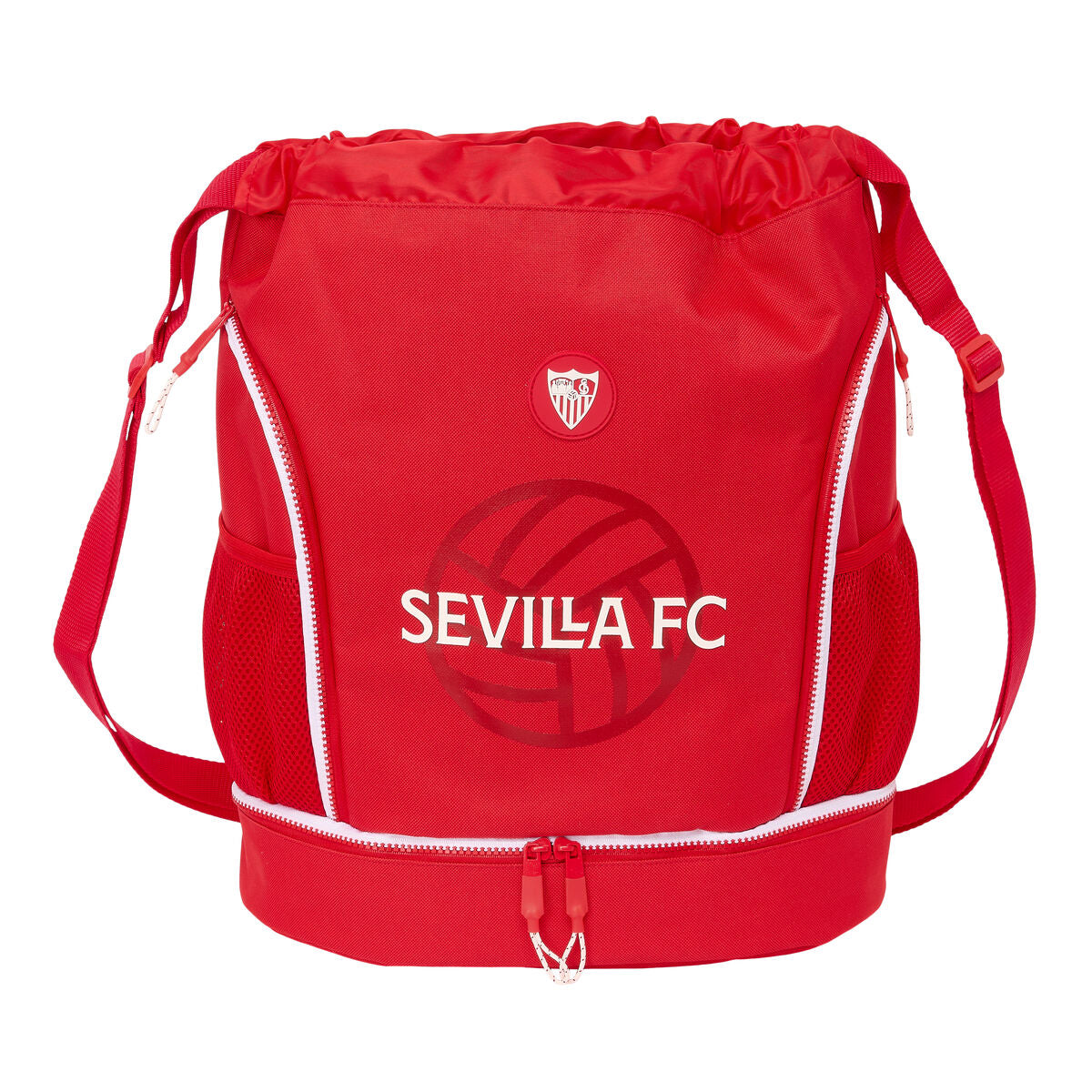 Geantă Rucsac cu Bretele Sevilla Fútbol Club Roșu 35 x 40 x 1 cm - Birou și papetărie, Material școlar și educațional