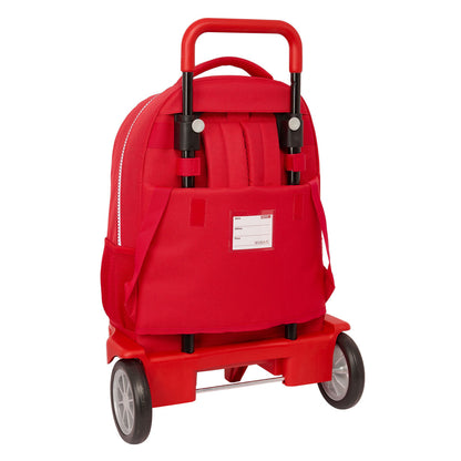 Ghiozdan cu Roți Sevilla Fútbol Club Roșu 33 x 45 x 22 cm - Birou și papetărie, Material școlar și educațional