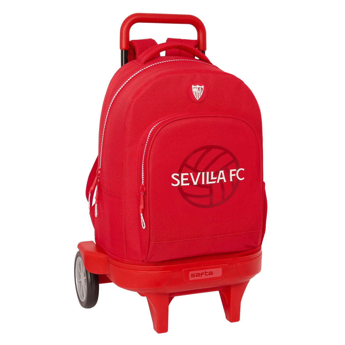 Ghiozdan cu Roți Sevilla Fútbol Club Roșu 33 x 45 x 22 cm - Birou și papetărie, Material școlar și educațional