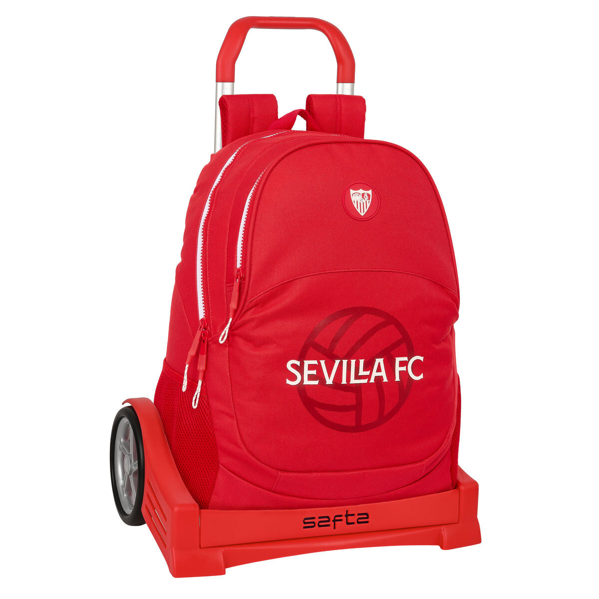 Ghiozdan cu Roți Sevilla Fútbol Club Roșu 32 x 44 x 16 cm - Birou și papetărie, Material școlar și educațional