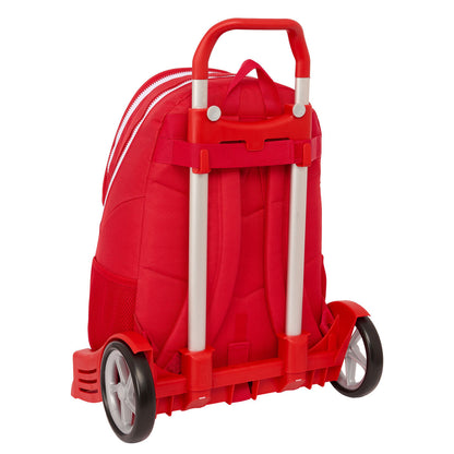 Ghiozdan cu Roți Sevilla Fútbol Club Roșu 32 x 44 x 16 cm - Birou și papetărie, Material școlar și educațional