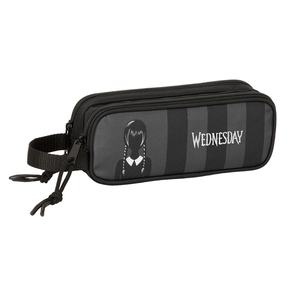 Penar dublu Wednesday Negru 21 x 8 x 6 cm - Birou și papetărie, Material școlar și educațional