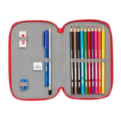 Penar Școlar PJ Masks Ready Bleumarin 12.5 x 19.5 x 4 cm 28 Piese - Birou și papetărie, Material școlar și educațional