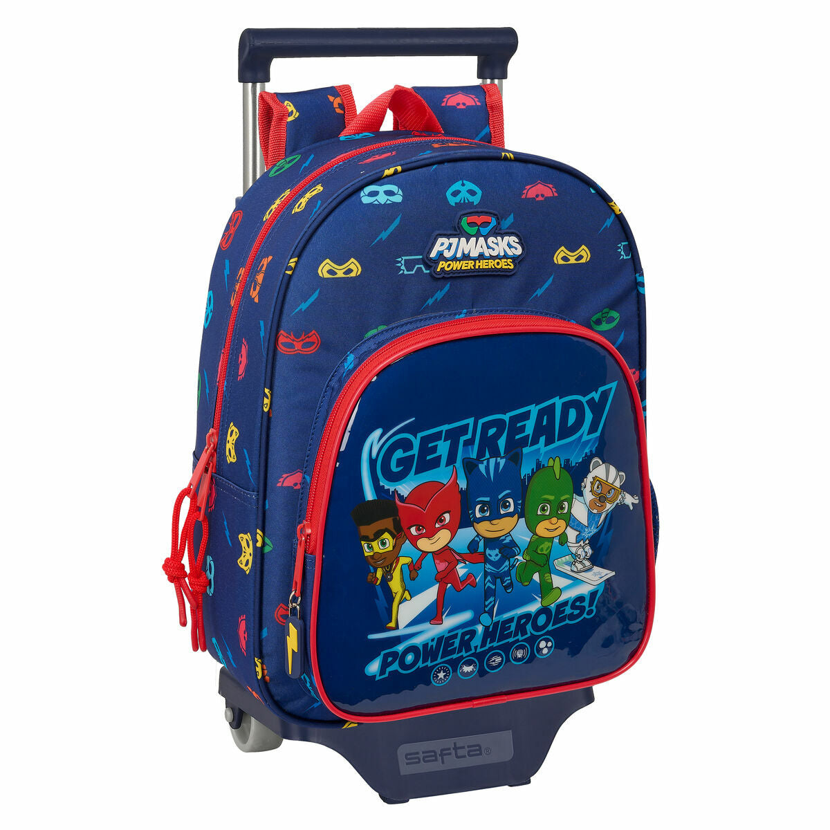 Ghiozdan cu Roți PJ Masks Ready Bleumarin 26 x 34 x 11 cm - Birou și papetărie, Material școlar și educațional