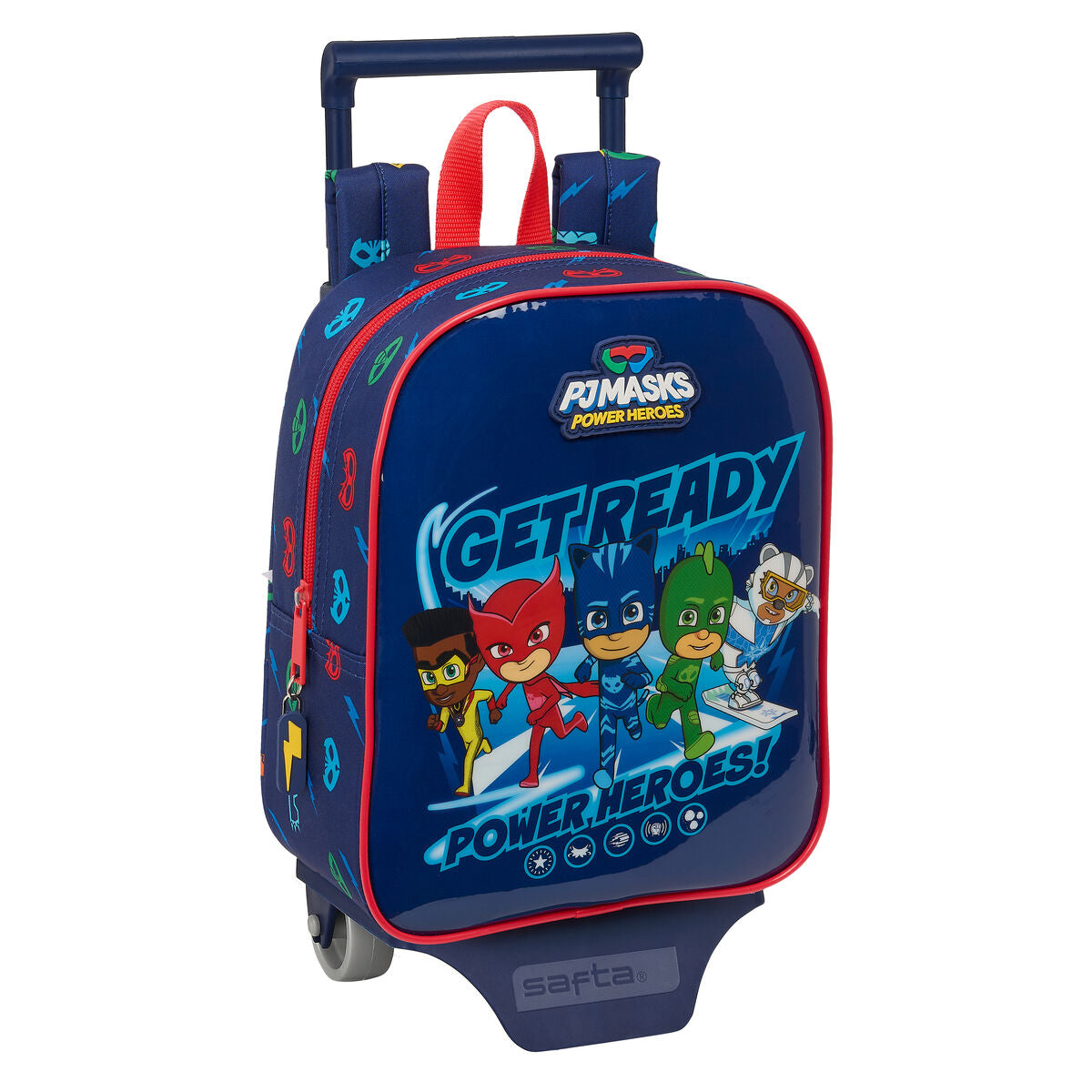 Ghiozdan cu Roți PJ Masks Ready Bleumarin 22 x 27 x 10 cm - Birou și papetărie, Material școlar și educațional