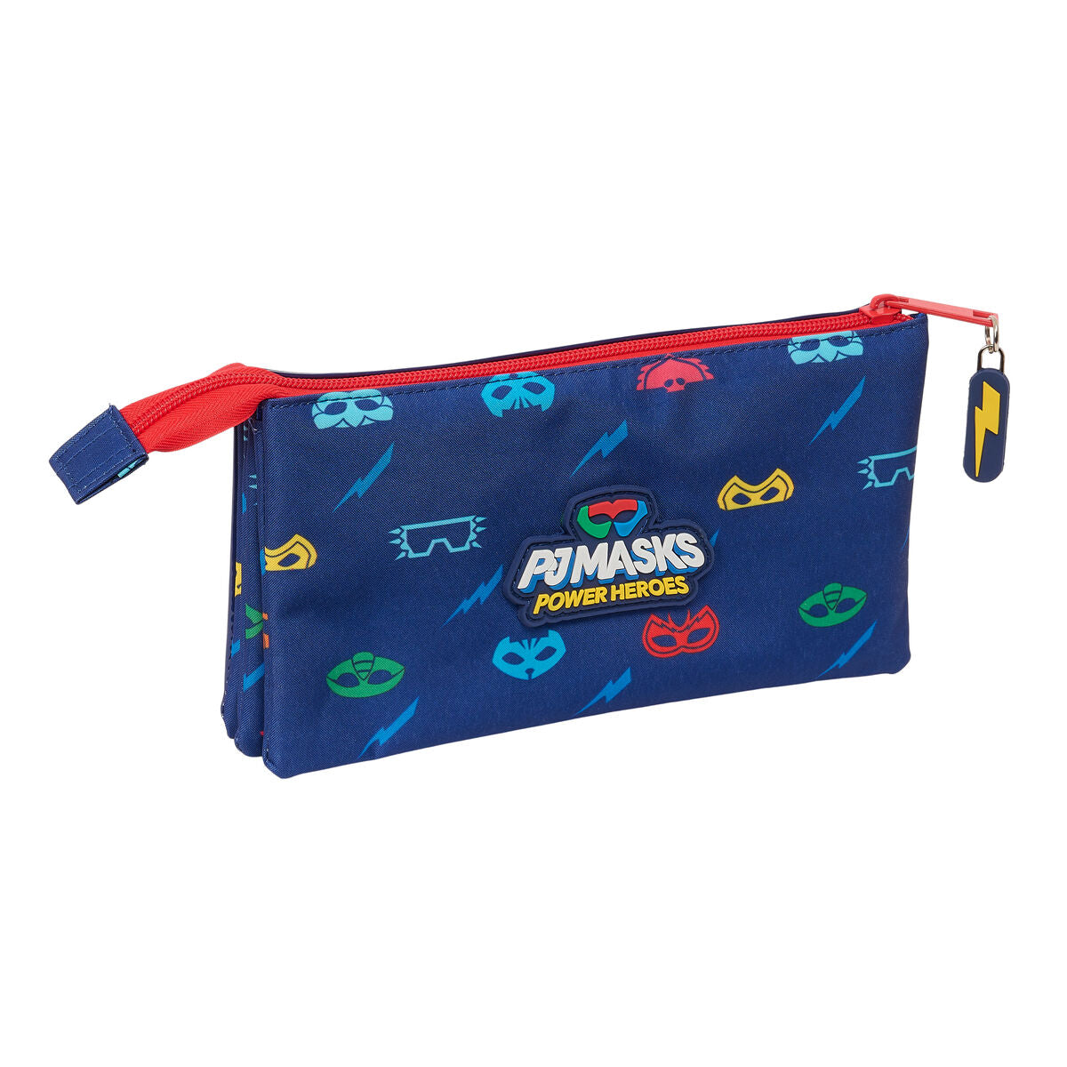 Penar triplu PJ Masks Ready Bleumarin 22 x 12 x 3 cm - Birou și papetărie, Material școlar și educațional