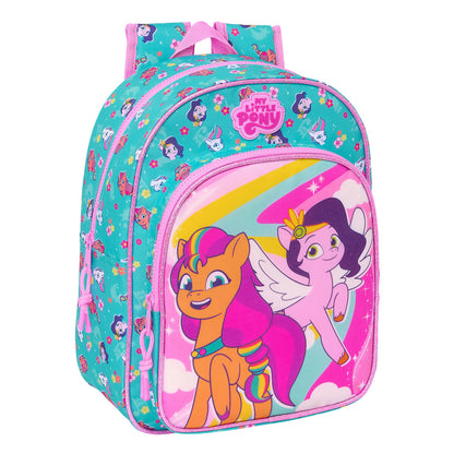 Ghiozdan My Little Pony Magic Roz Turquoise 26 x 34 x 11 cm - Birou și papetărie, Material școlar și educațional