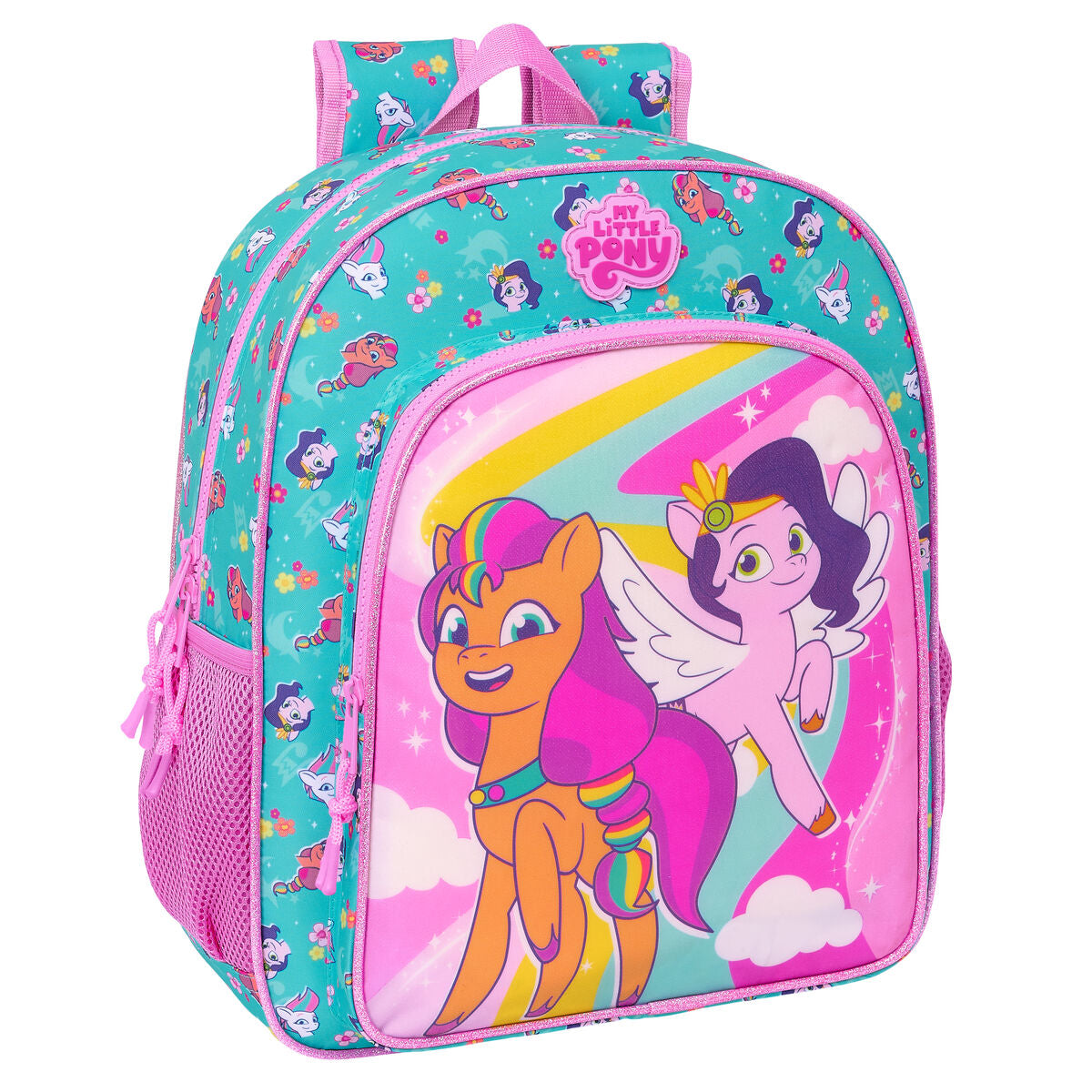Ghiozdan My Little Pony Magic Roz Turquoise 32 x 38 x 12 cm - Birou și papetărie, Material școlar și educațional