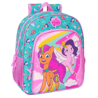 Ghiozdan My Little Pony Magic Roz Turquoise 32 x 38 x 12 cm - Birou și papetărie, Material școlar și educațional
