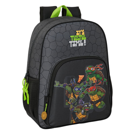 Ghiozdan Teenage Mutant Ninja Turtles Negru Gri 33 x 42 x 14 cm - Birou și papetărie, Material școlar și educațional
