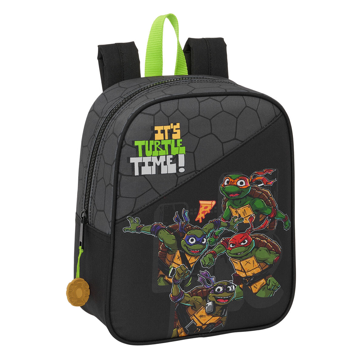 Ghiozdan Teenage Mutant Ninja Turtles Negru Gri 22 x 27 x 10 cm - Birou și papetărie, Material școlar și educațional