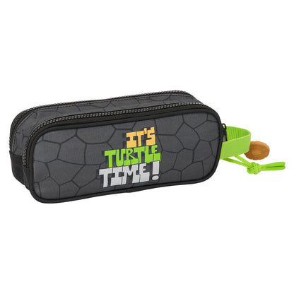 Penar dublu Teenage Mutant Ninja Turtles Negru Gri 21 x 8 x 6 cm - Birou și papetărie, Material școlar și educațional