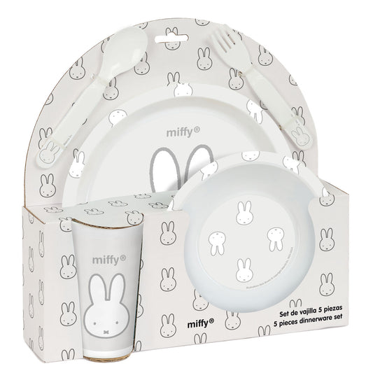 Set de veselă pentru copii Miffy Niebla (5 Piese) - Acasă și bucătărie, Tacâmuri, veselă și sticlărie