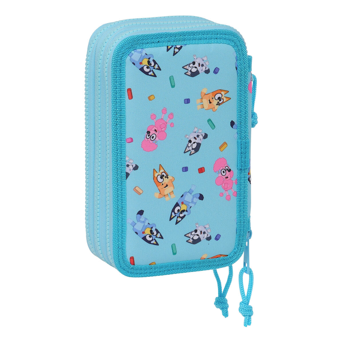 Penar Triplu Bluey Albastru celest 12,5 x 19,5 x 5,5 cm 36 Piese - Birou și papetărie, Material școlar și educațional