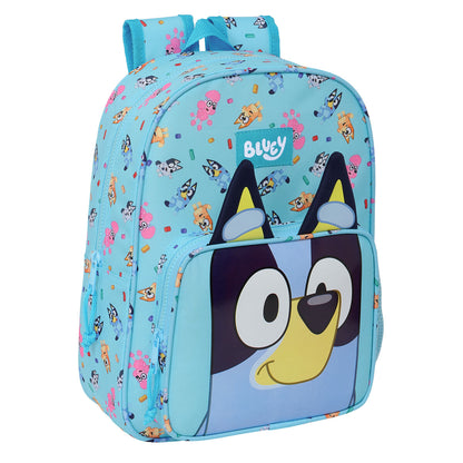 Ghiozdan Bluey Albastru celest 26 x 34 x 11 cm - Birou și papetărie, Material școlar și educațional