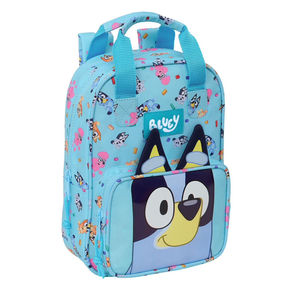 Ghiozdan Bluey Albastru celest 20 x 28 x 8 cm - Birou și papetărie, Material școlar și educațional