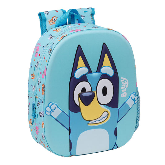 Ghiozdan Bluey Albastru celest 27 x 33 x 10 cm - Birou și papetărie, Material școlar și educațional